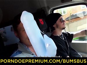 culos BUS - chesty platinum-blonde honey gets smashed in the van